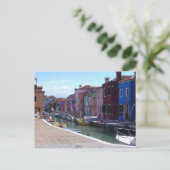 Carte Postale Bâtiments à Burano, Venise (Debout devant)