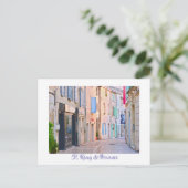 CARTE POSTALE BÂTIMENTS AUX COULEURS PASTEL/PROVENCE (Debout devant)