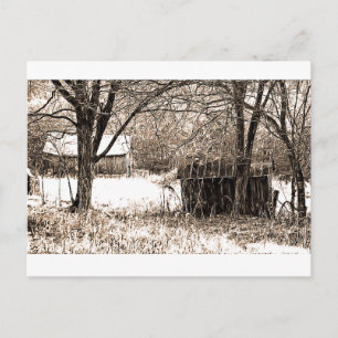 Carte Postale Bâtiments B&W