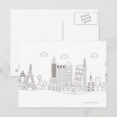 Carte Postale Bâtiments célèbres (Devant / Derrière)
