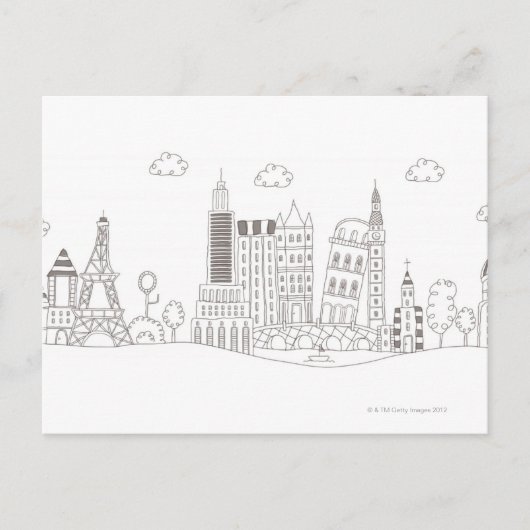 Carte Postale Bâtiments célèbres (Devant)