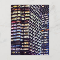 Bâtiments de bureau la nuit, Singapour