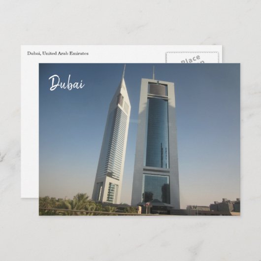 Carte Postale bâtiments de dubaï (Devant / Derrière)