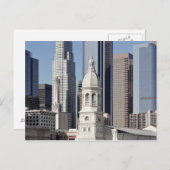 Carte Postale Bâtiments de gratte-ciel de Los Angeles à midi (Devant / Derrière)