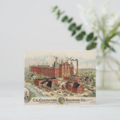 Carte Postale Bâtiments de la brasserie C.L. Centlivre. (Debout devant)