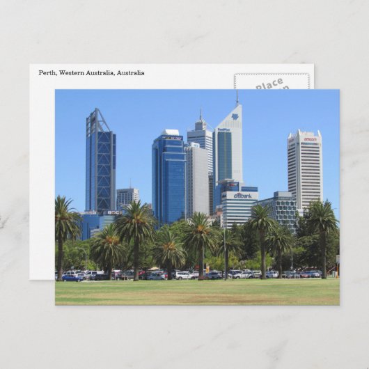 Carte Postale bâtiments de la ville de perth (Devant / Derrière)