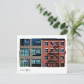Carte Postale Bâtiments de New York. (Debout devant)