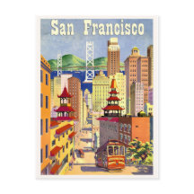 Bâtiments de San Francisco, centre de la rue, tram