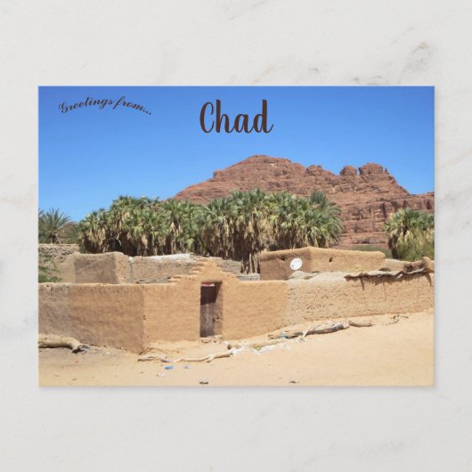 Carte Postale Bâtiments de terre à Fada Tchad (Devant)