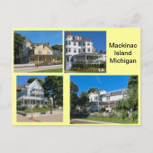 Carte Postale Bâtiments d'île de Mackinac (Devant)