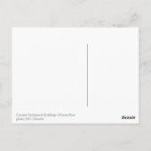 Carte Postale Bâtiments du Parlement du Canada vue de la rivière (Dos)