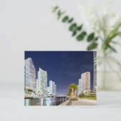 Carte Postale Bâtiments le long de la promenade de Miami River (Debout devant)