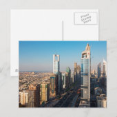 Carte Postale Bâtiments le long de Sheikh Zayed Road, Dubaï (Devant / Derrière)