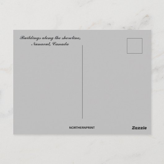 Carte Postale Bâtiments Le long du rivage (Dos)