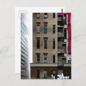 Carte Postale Bâtiments urbains abandonnés avec graffiti (Devant / Derrière)