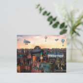 Carte Postale Bâtiments urbains Steampunk (Debout devant)