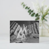 Carte Postale Bâtir des navires de liberté, 1941 (Debout devant)