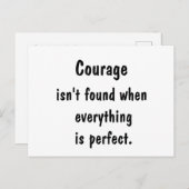 Carte Postale Bâtir le courage (Devant / Derrière)