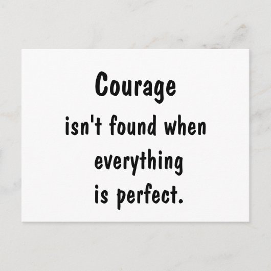 Carte Postale Bâtir le courage (Devant)
