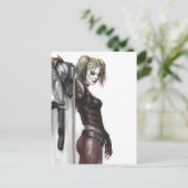 Carte Postale Batman Arkham City | Harley Quinn Illustration (Debout devant)