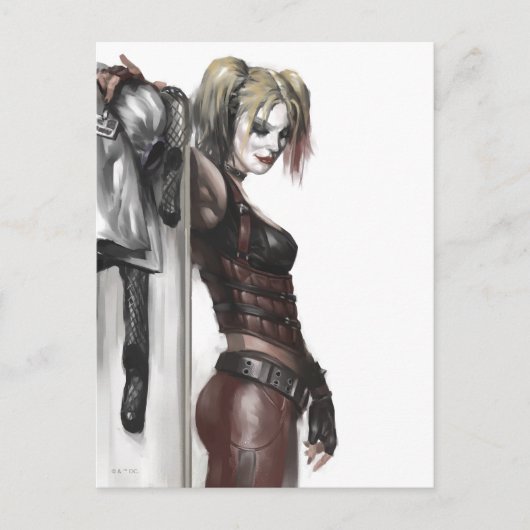 Carte Postale Batman Arkham City | Harley Quinn Illustration (Devant)