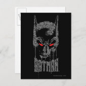 Carte Postale Batman Avec Mantra (Devant / Derrière)