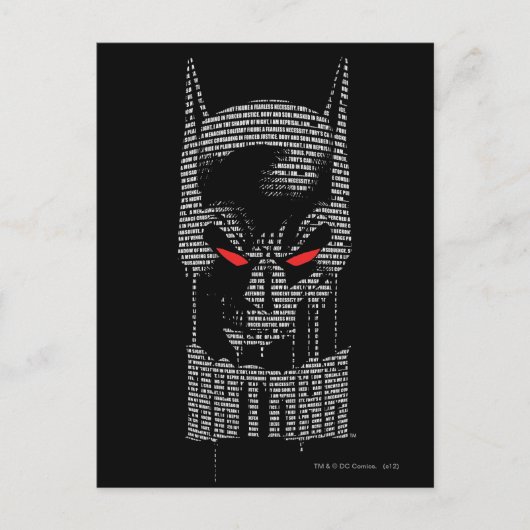 Carte Postale Batman Avec Mantra (Devant)