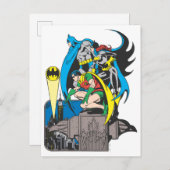 Carte Postale Batman/Batgirl/Robin (Devant / Derrière)