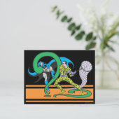 Carte Postale Batman combat Riddler (Debout devant)