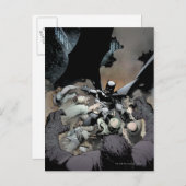 Carte Postale Batman Combattre les ennemis de l'arc (Devant / Derrière)