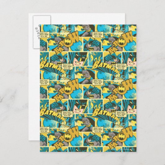 Carte Postale Batman Comic Capteurs Motif 2 (Devant / Derrière)