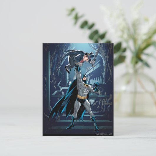 Carte Postale Batman contre Penguin (Debout devant)