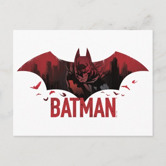 Carte Postale Batman Crimson Gotham Icône (Devant)
