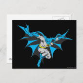 Carte Postale Batman Crouches (Devant / Derrière)