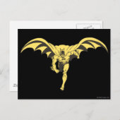 Carte Postale Batman Dash jaune (Devant / Derrière)