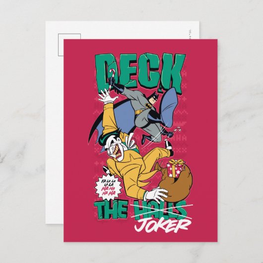 Carte Postale Batman | Deck The Joker (Devant / Derrière)