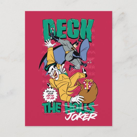 Carte Postale Batman | Deck The Joker (Devant)