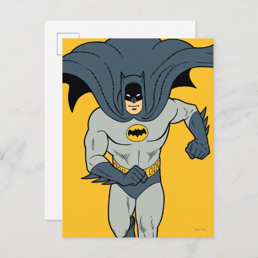 Carte Postale Batman en cours d'exécution (Devant / Derrière)