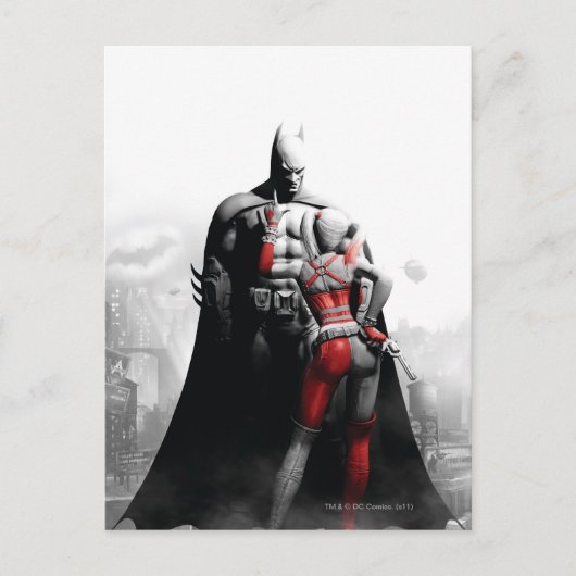 Carte Postale Batman et Harley (Devant)