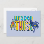 Carte Postale Batman | Faisons ceci (Devant / Derrière)