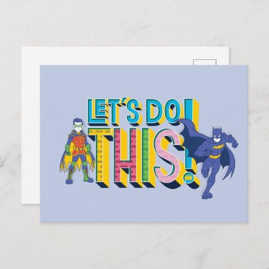 Carte Postale Batman | Faisons ceci (Devant / Derrière)