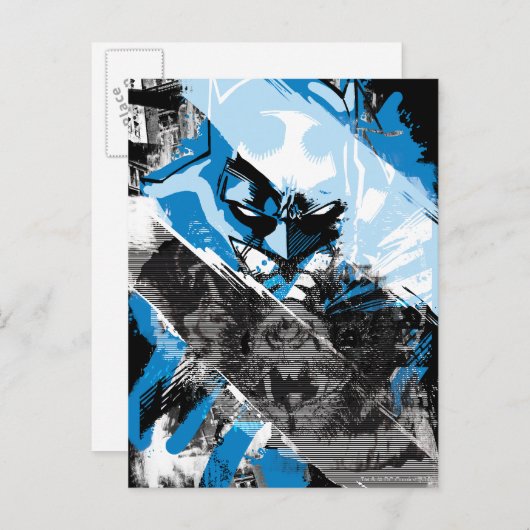 Carte Postale Batman Future Cityscape Montage (Devant / Derrière)