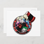 Carte Postale Batman | Harley Quinn Winking With Mallet (Devant / Derrière)
