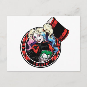 Carte Postale Batman   Harley Quinn Winking With Mallet