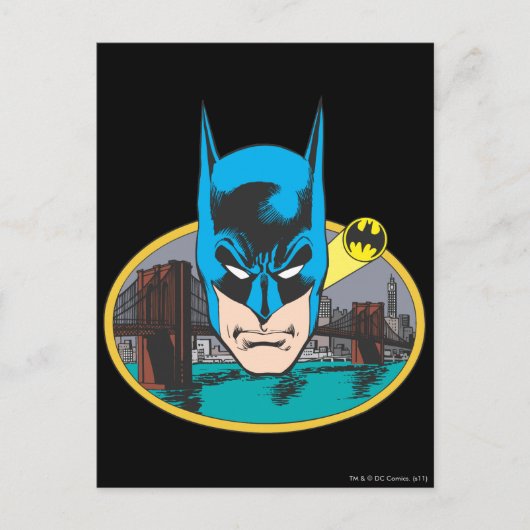 Carte Postale Batman Head (Devant)