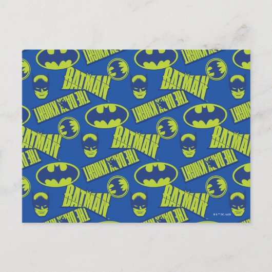 Carte Postale Batman - Le Motif du Chevalier foncé (Devant)