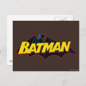 Carte Postale Batman | Logo de l'ancienne école (Devant / Derrière)