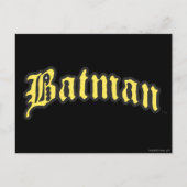 Carte Postale Batman | Logo du contour noir jaune (Devant)