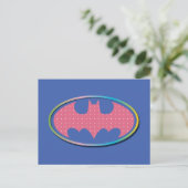 Carte Postale Batman | Logo Pink Polka Dot (Debout devant)