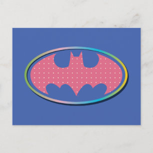 Carte Postale Batman   Logo Pink Polka Dot